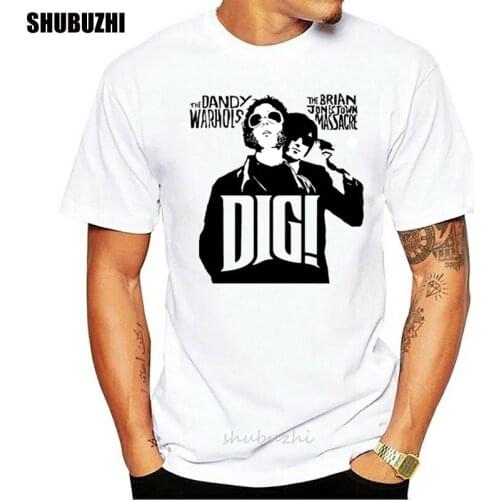 Dig Brian Jonestown Massacre & Dandy Warhols T Shirt Tee Many Colors Gift New Round Neck Tee Shirt