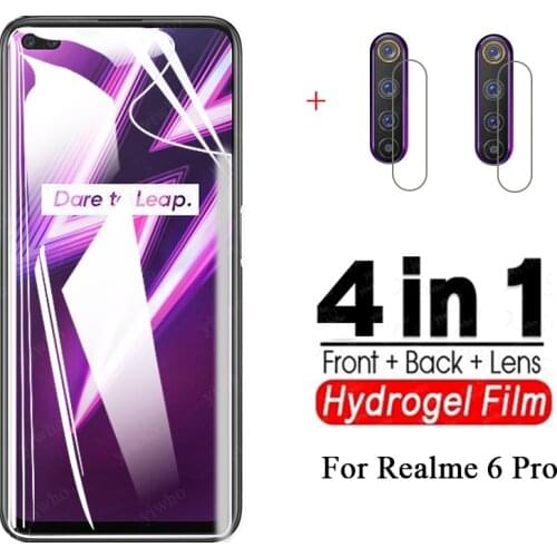 Opo realmi 6 pro Hydrogel Film camera lens film for oppo realme 6 pro tremp screen protector on realme6 pro 6.5'' phone cover