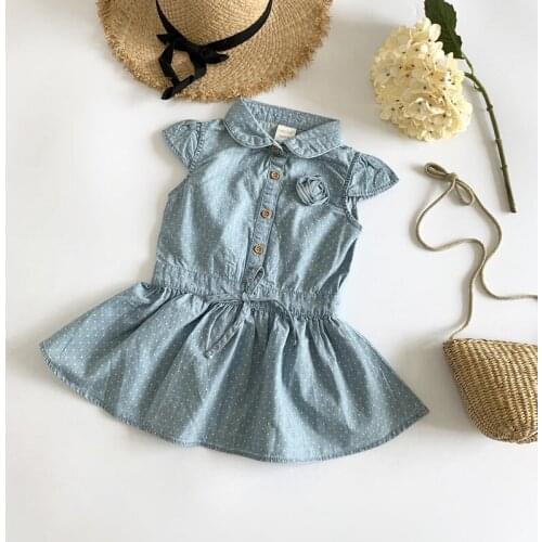 Kacapreety Denim Dresses For Babies
