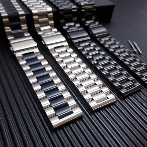 Classic Metal strap For Ticwatch GTX Wrist Band Stainless Steel Watchband For TicWatch Pro 2020 Smartwatch S2 E2 2 C Bracelet