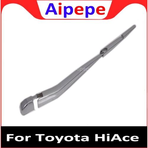 For Toyota HiAce Granvia Commuter 2019 2020 ABS Chrome Rear Window Wiper Cover Trims Windscreen Wipers Auto Decoration