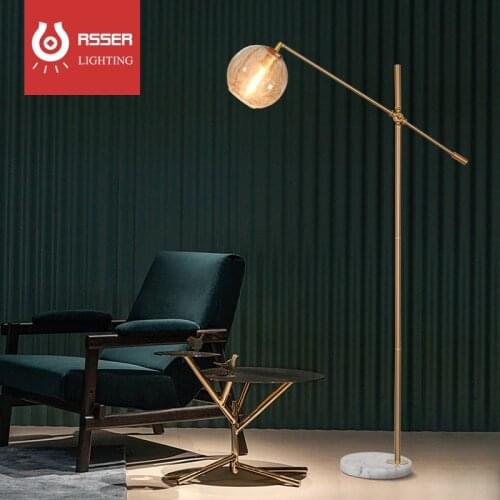RSSER Minimalist Lamp Vibrancy Nordic Modern Brushed Gold LED Corner Floor Lamp Standing Lamp For Living Room Beauty Salon Light