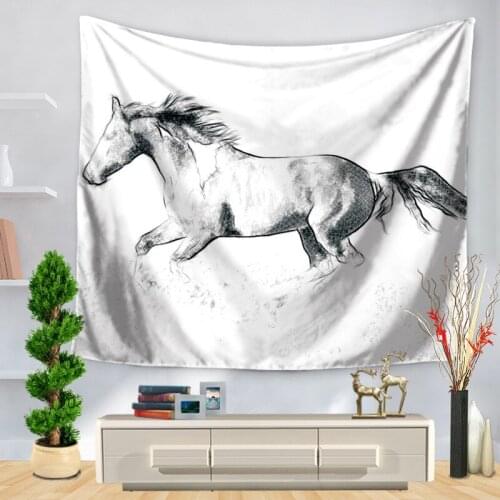 Elephant Horse Bear Animals 3D Print Tapestry Wall Hanging Yoga Mat Indian Blanket Decorative Beach Towel Picnic mat giraffe 200