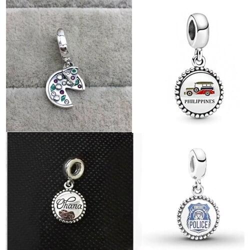 New Fashion In 2020 Is Hot In The Philippines, Police Pendant Charm Diy Bracelet Necklace Jewelry For Women Exquisite Gifts