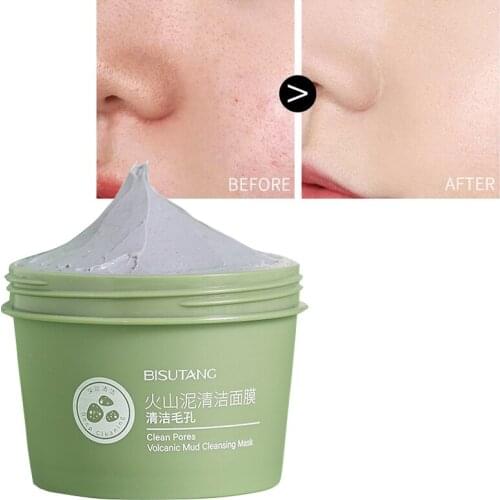 Cleansing Mask Volcanic Mud Remove Blackhead Dirt Acne Care Skin Moisturizing Hydrating Shrink Pores Deep Clean Smear Face Masks