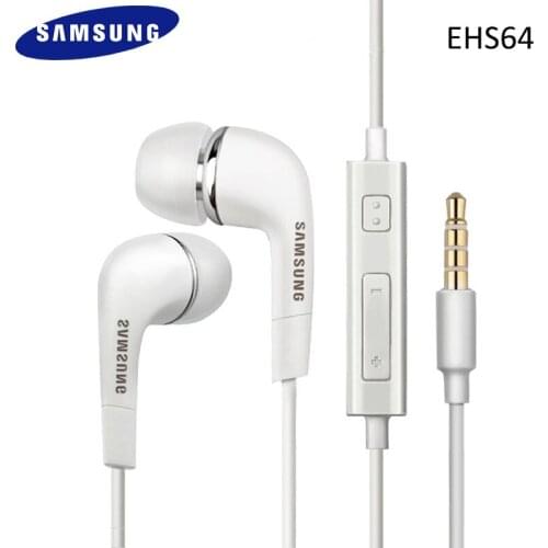 Original Samsung 3.5mm In-ear Earphone EHS64 headsets With Microphone Wired Controller For Galaxy S7 S8 S9 S10 plus note 3 4 5 8