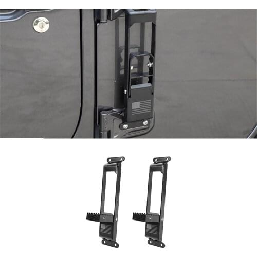 Car Door Hinge Step Foot Rest Pedal Peg Folding for Jeep Wrangler JK 2017-2017 JL 2018 2019 Gladiator JT 2020 Car Accessories