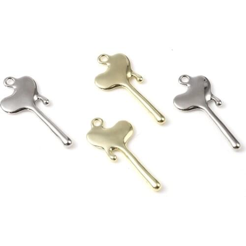 10 PCs Valentines Day Heart Charms Pendant For Jewelry Making Love Heart Earrings Necklace DIY Accessories Fashion Party Gifts