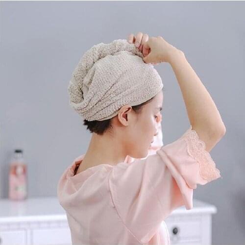 UBRUSH Hang Towel Hair Dry Cap Cute Bow 65*38 cm Three Color Home Soft And Fit Skin Small Towel For Women And Children