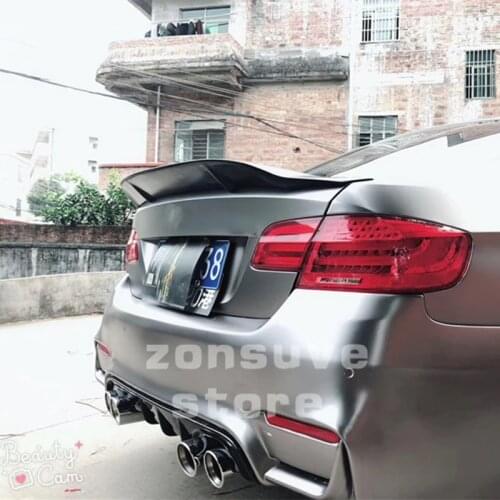 Use For BMW 3 Series E92 Spoiler 2006--2013 Year Coupe 2-door Real Glossy Carbon Fiber Rear Wing R Style Accessories Body Kit