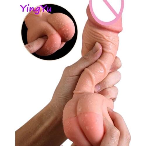 Realistic Huge Dildo Vagina Enlarger Pussy Ass Female Masturbator Real Cock Penis Anal Plug Sex Toys for Couples Gay Women Men