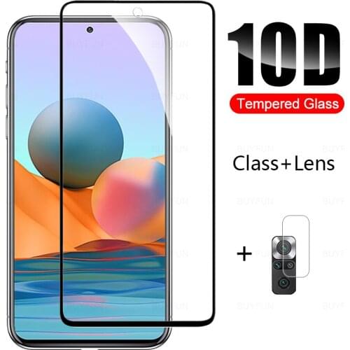 Screen Glass For Xiaomi Redmi Note9s Note 9 Pro Tempered Glass For Redmi 9a 9c Nfc Note 10 Note 10 Pro Note 10s Camera Lens Film