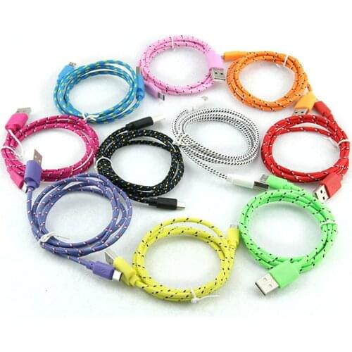 1m 2m 3m Long Charging USB Sync Data Mobile Phone Android Adapter Charger Micro USB Cable For Samsung Huawei LG 200pcs