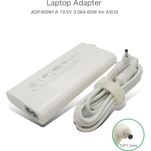 19.5V 3.08A 60W 3.0*1.1mm Laptop Power Supply for ASUS EP121 TF101 SL101 ADP-65NH A ADP-65NHA U1000EA Notebook AC Adapter