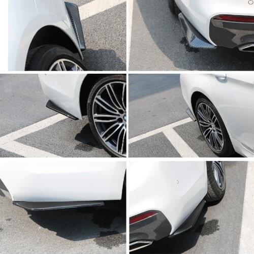2Pcs Universal Car Rear Bumper Lip Spoiler Diffuser Splitter Scratch Protector