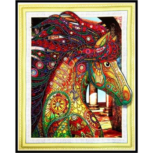 2018 crystal special mosaic diamond painting,diy cross stitch, animal horse, pattern, diamond embroidery for gift christmas zx