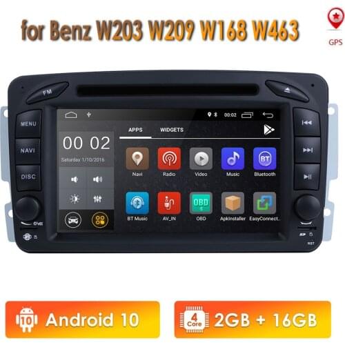 2Din Android Car DVD Stereo Radio Player for Mercedes Benz W203 W209 W168 W463 2004 2006 Vito Viano Multimedia Car GPS