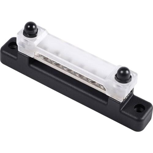 6 Terminal Bus Bar 130A AC/150A DC for Negative Circuit Collection Wire Harness in The Power System of The Car RV Yacht and Ship