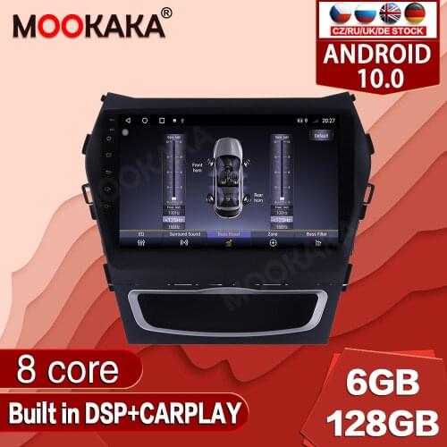 Android 10.0 128G For Hyundai IX45 Santa Fe 2014-2018 Car Multimedia Player Radio GPS Navigation Auto Stereo Recorder Unit Audio