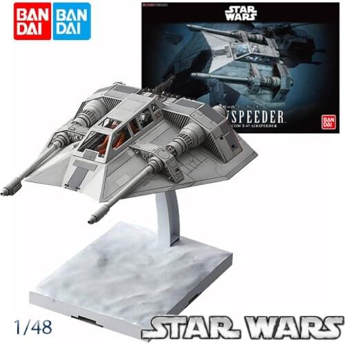 Bandai Star Wars 1/48 Snowspeeder Snow Fighter Anime Assembly Model Collectable Toys Birthday Present