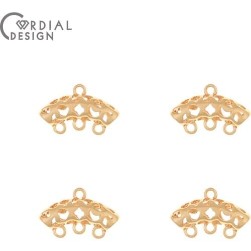 Cordial Design 100Pcs 11*18MM Jewelry Accessories/Connectors/Charms/Hand Made/Copper/DIY Making/Jewelry Findings & Components
