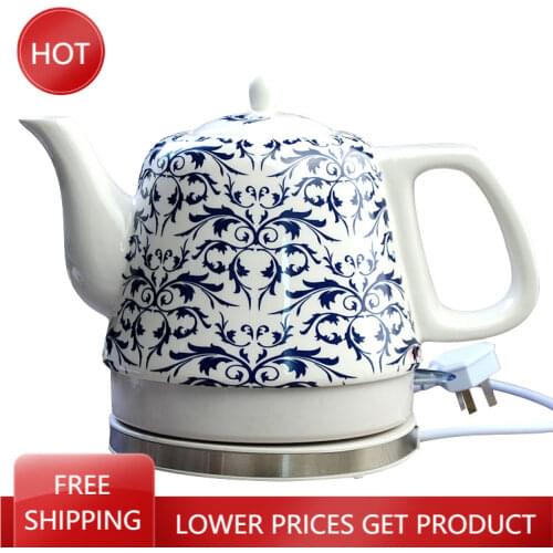 Electric Water Boiler Kettle Pot Flask Enamel Electric Kettle Water Tourist Camping Teapots Porcelain Bouilloire Coffee Pot