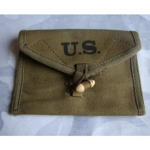 WW2 WWII US ARMY USMC FIRST AID 1943 CANVAS AMMO POUCH WORLD WAR II SOLDIER MILITARY WAR REENACTMENTS EQUIPMENT