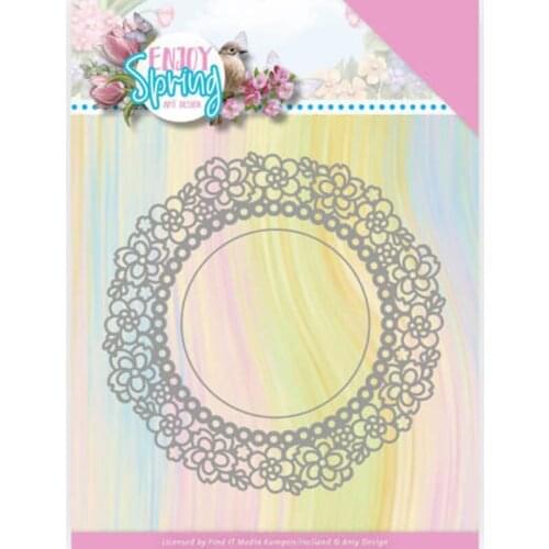 Round Floral Metal Sticker Metal Cutting Dies for DIY Scrapbooking Crafts Dies Cut Stencils Maker Photo Album Template Handmade