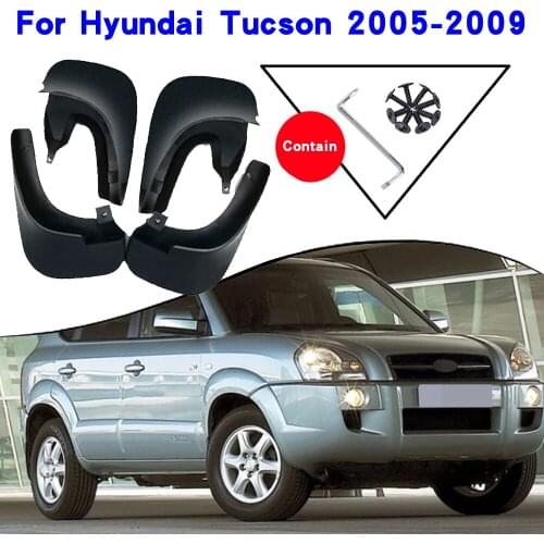Car Fender Accessories For HYUNDAI TUCSON JM 2005-2009 Mudguards Splash Guards Fender Mudflaps Car Fender Mud Flaps