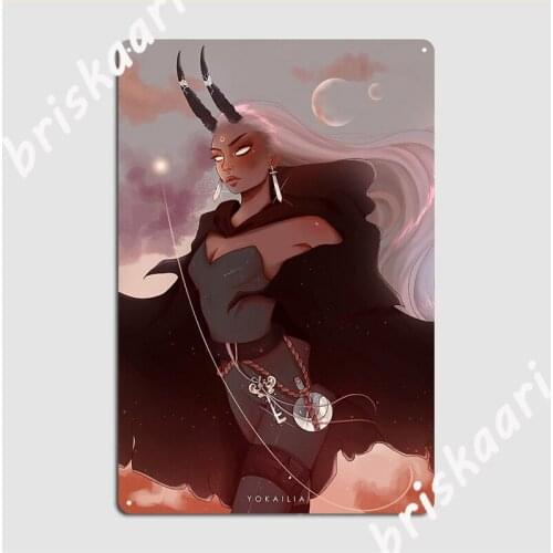 Halloween Demon Metal Sign Mural Painting Home Cinema Garage Custom Tin Sign Poster