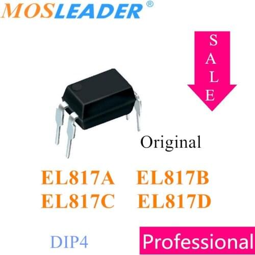 Mosleader EL817 DIP4 1000PCS Original EL817A EL817B EL817C EL817D Replace PC817 High quality Optocouplers Sale Big discount