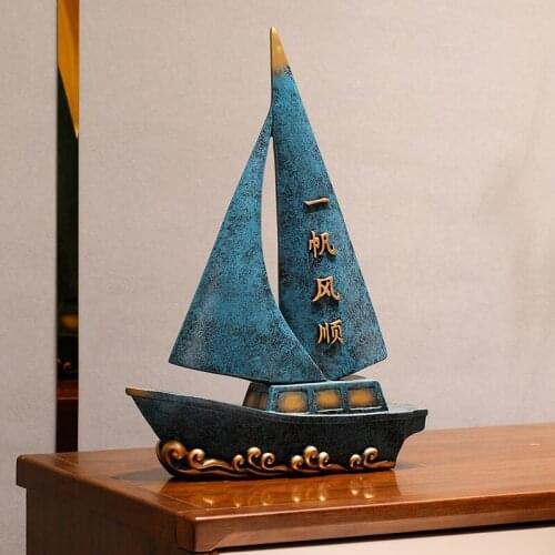 Smooth Sailing Home Living Room Crafts Creative Opening Gift TV Cabinet Decorations Hallway Wine Cabinet Decoration