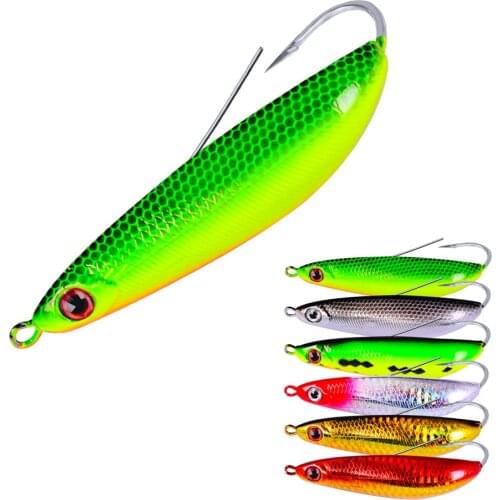 1Pcs 9cm 20g Sinking Anti Grass Fishing Lure Winter Ice Rotating Spoon Freshwater Bait Hard Bait Crankbait Fishing Tackle