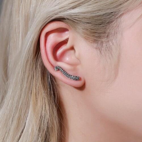 1Pair Gothic Octopus Tentacle Earring Vintage Punk Earrings for Women Men Gothic Hip Hop Octopus Foot Stud Earring Jewelry Gifts