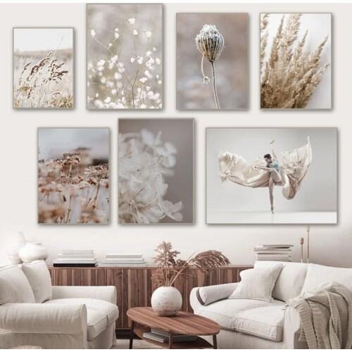 Nordic Garden Plant Photo Art Dancer Picture Canvas Painting Modern Simple HomeDecor Bedroom LivingRoom Wall Art Painting Poster