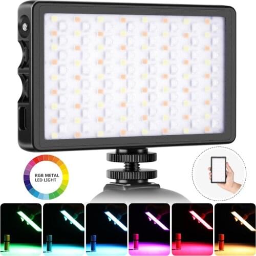 Neewer SL-140 RGB LED Light, Full Color Rechargeable Pocket Size LED Video Light for Camera Camcorder, CRI 97/2500-9000K