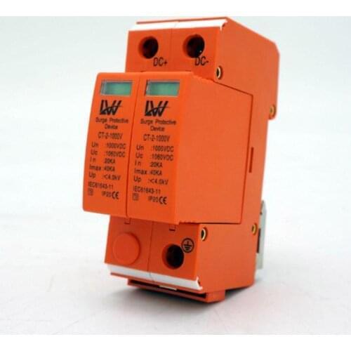 2P DC1000V House Surge Protector Protective Arrester Device