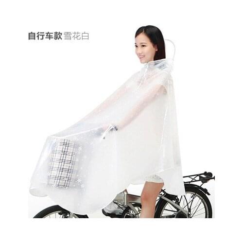 Bicycle Adult Rain Coat Women Outdoor Transparent Motorcycle Hooded Womens Raincoat Stylish Windbreaker Women Rain Gear Y032