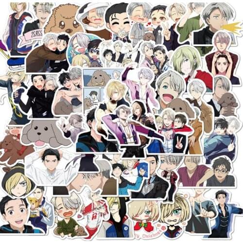 10/30/50Pcs Yuri on Ice Graffiti Waterproof Skateboard Travel Suitcase Phone Laptop Luggage Stickers DIY Kids Girl Toys