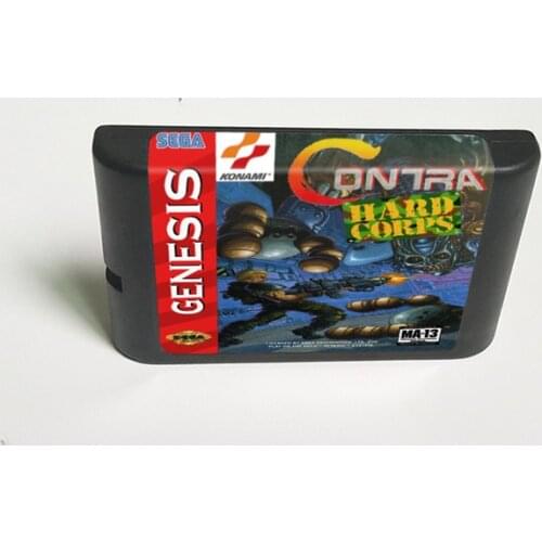 Contra The Hard Corps - 16 Bit MD Game Card for Sega Megadrive Genesis Video Game Console Cartridge
