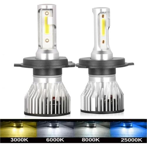 2PCS Car Headlight Bulb H4 H7 LED 12000LM H1 H13 H8 H9 H11 9005 HB3 9006 HB4 Running Auto Fog Head Lamp 12V 6000K 8000K