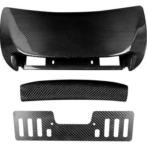 3Pcs Hood Air Inlet Decal Waterproof Self-adhesive Carbon Fiber Black Hood Air Vent Sticker for Mini CooperS 2015-on F55/F56/F57