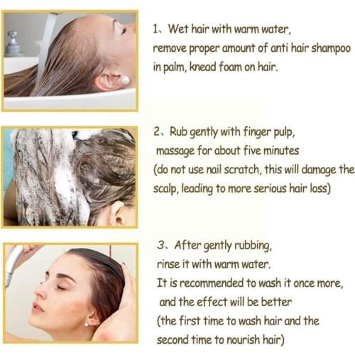 60ml Polygonum Multiflorum Ginger Anti-hair Loss Shampoo, Root Strong Care, Care Scalp P6Q7