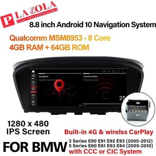 Android 10 Car Multimedia GPS Player For BMW 3 Series E90 E91 E92 E93 5 Series E60 E61 E63 E64 CCC CIC CarPlay AutoRadio Navi