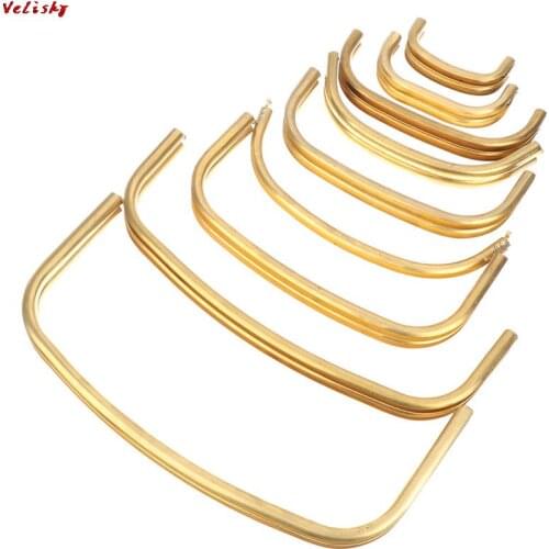 One Piece Bag Frame For Purse Magnetic Kiss Lock Metal Copper Frame Women Clutch Bag Frame DIY Pouch Hardware Handmade Parts