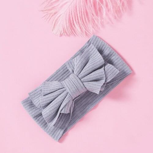 Childrens hair band nylon elastic headband 15 color handmade bag waist bow hair band baby hair accessories newborn headband
