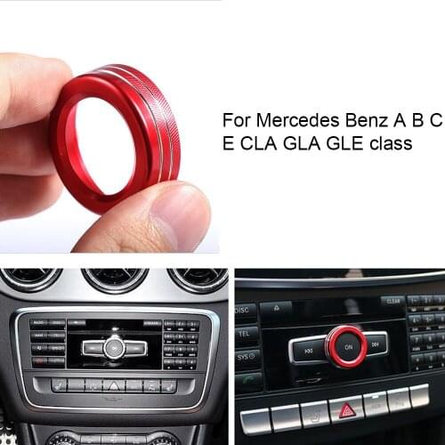 For M-ercedes-Be-nz A B C E CLA GLA GLE class Car Air conditioning knobs decorative circle Nice quality