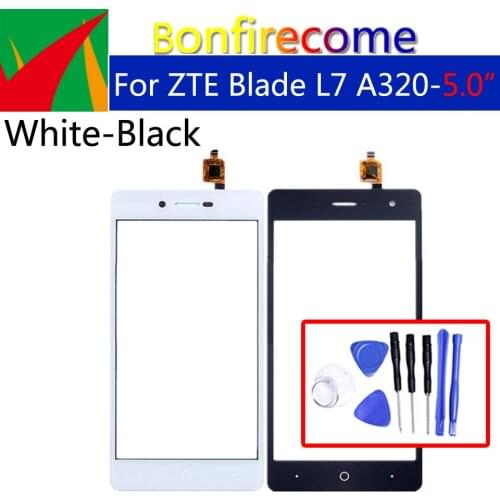 For ZTE Blade L7 A320 Touch Screen Panel Digitizer Sensor Touchscreen Replacement 5.0 inch