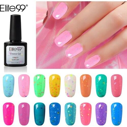 Elite99 10ml Cheese Color Gel Nail Polish Semi Permanent Nail Polish UV Gel Polish Candy Color Gel Varnish Nail Art Lacquer