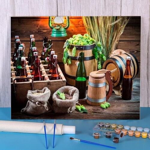 Fruit DIY Paint By Numbers Package Acrylic Paints 50*70 Canvas Painting Paintings For Kids Art